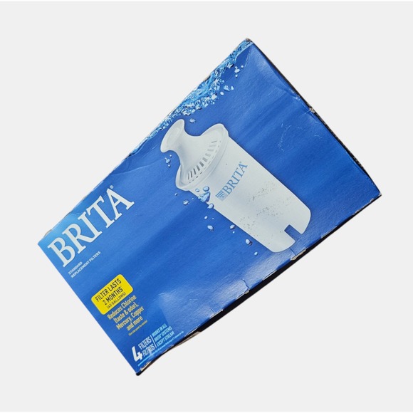 Brita Standard Water Filter Replacements For Pitchers 4-Pack Universal #0B03 NIB - Picture 1 of 5
